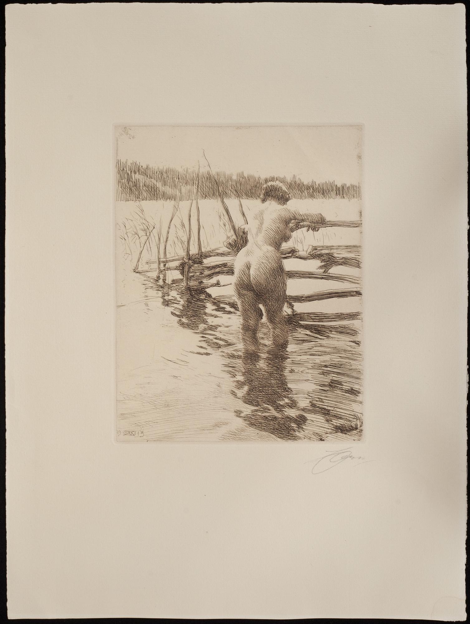 ANDERS ZORN, etsning, signerad.