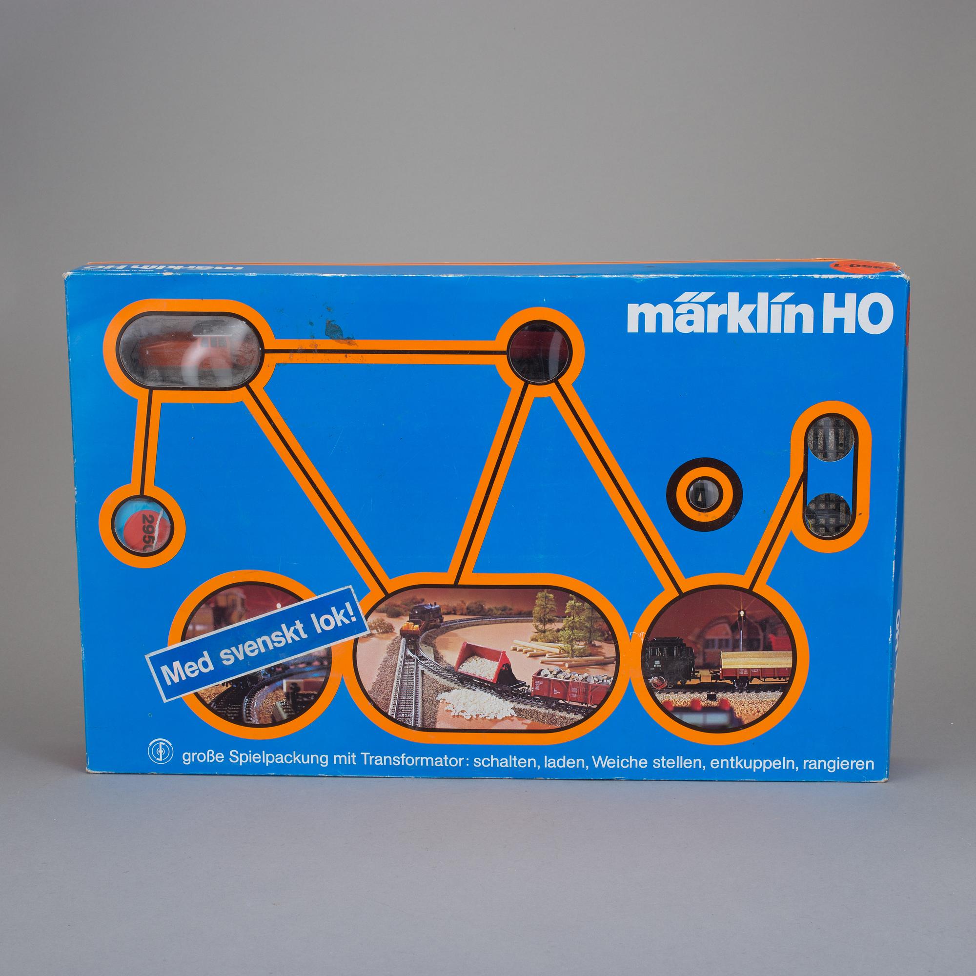 TÅGSET 2 stycken samt RÄLS, Märklin, Tyskland.