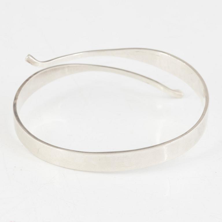 Ove Bohlin, armring, silver, Stockholm, 1964.