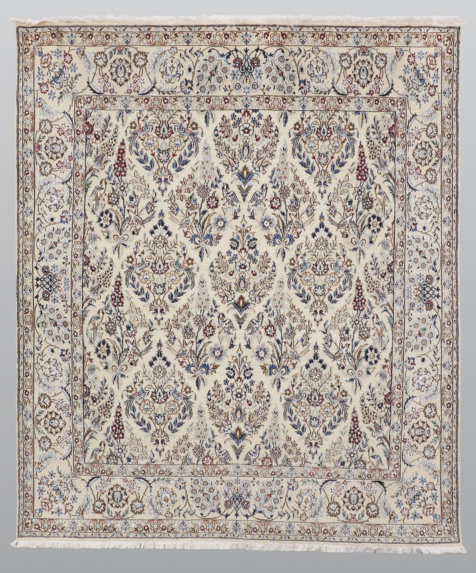 Matta, Figural Nain part silk s.k 9 LAA, ca 230 x 197 cm.