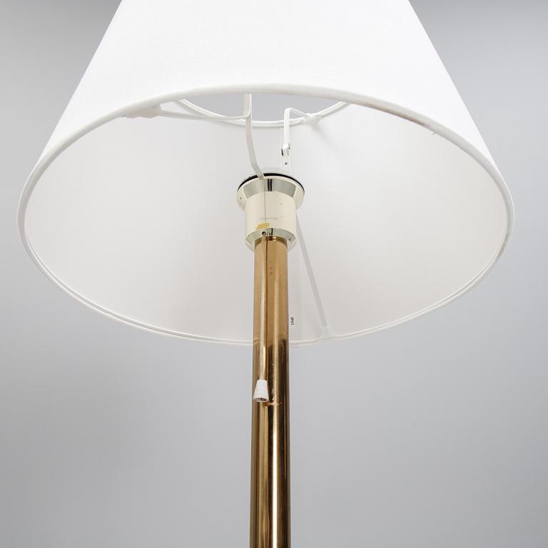 Bergboms, a pair of model 'G-024' brass floor lamps. Second half of the 20th century.