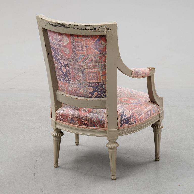 A gustavian armchair.
