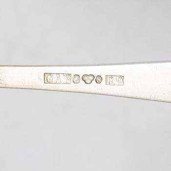 Jacob Ängman, Silver cutlery parts, "Rosenholm", GAB, including Stockholm 1967 (31 pieces).