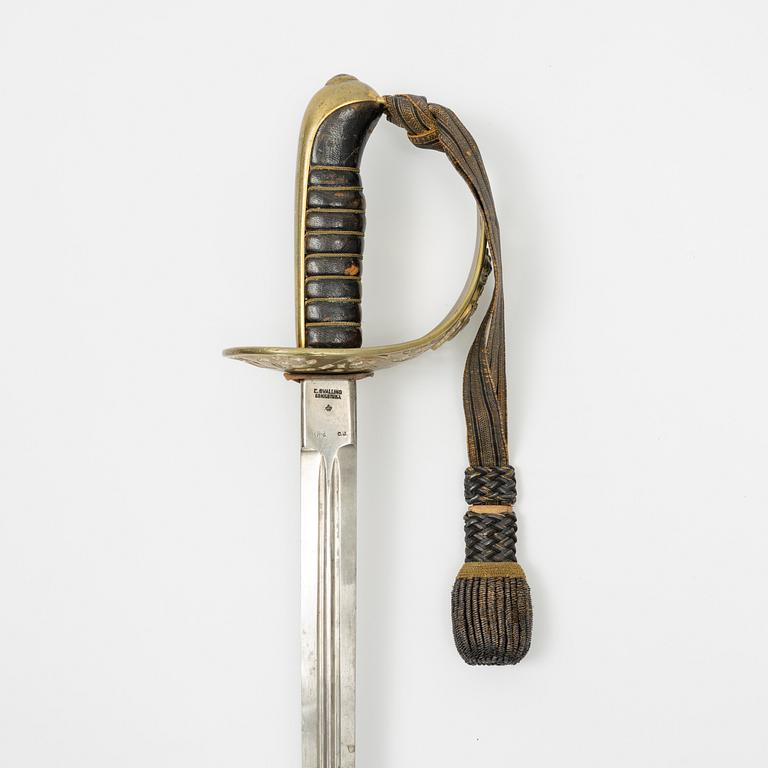 Sabel, svensk, m/1893 för kavalleriofficer.
