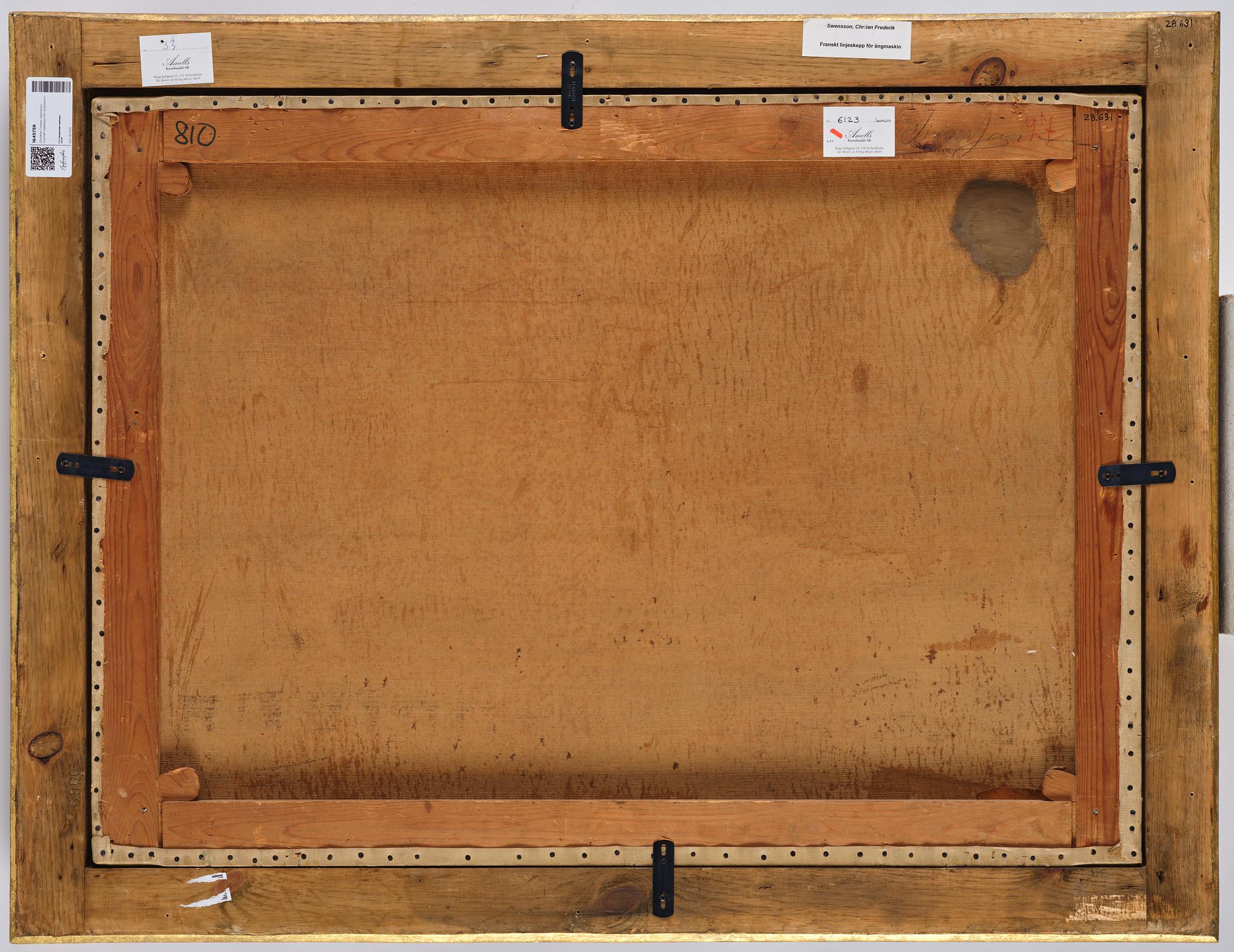 Christian Fredrik Swensson, French line ship for steam engine.