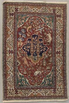 MATTA, old, Kayseri, silke, figural, ca 136 x 90 cm.