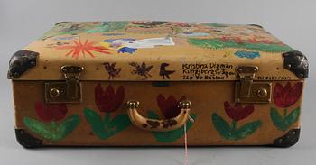 RESVÄSKA, målad av Kristina Digman.