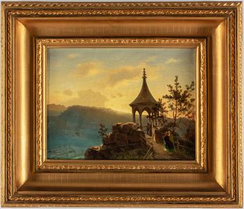 ALBERT BERG, oil on canvas, signed Alb. Berg and indistinctly dated 186?.