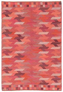430. Barbro Nilsson, a carpet, 'Rödarp', tapestry weave, c. 223 x 154 cm, signed AB MMF BN.