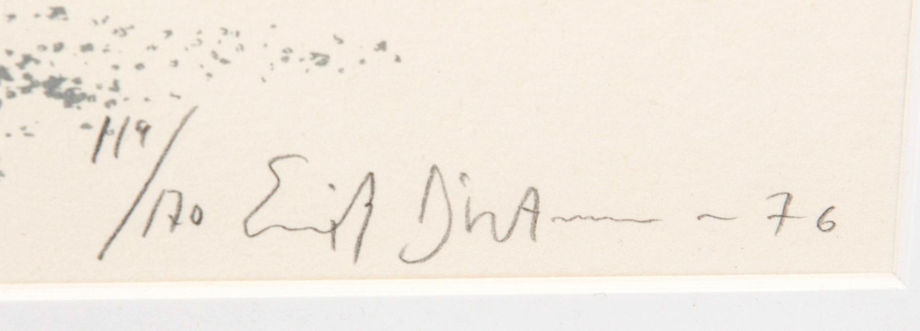Erik Dietman, litogafi signerad daterad och numrerad 76 119/170.