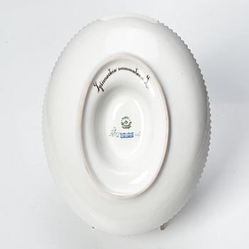Såsbåt, porslin. Royal Copenhagen, "Flora Danica", Danmark, 1900-tal.