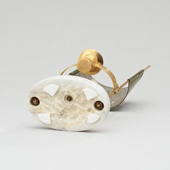 LÄSLAMPA, för ett ljus. Sengustaviansk, omkring år 1800.