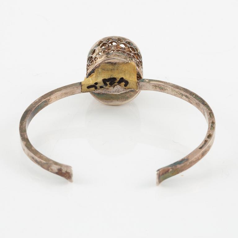 Lars Arby, five arm rings, sterling silver, Gothenburg 1963, 1967 and 1969.