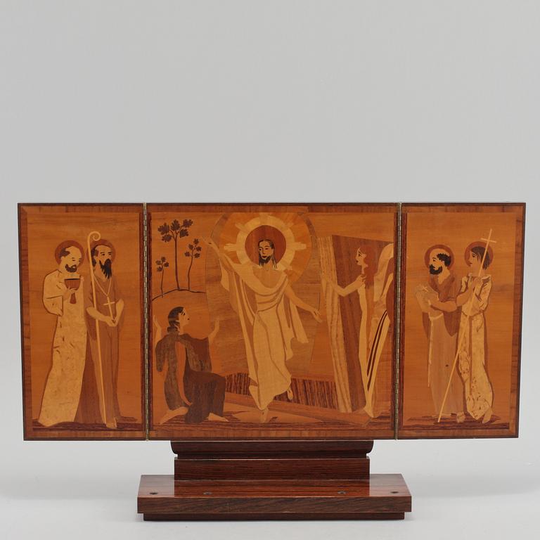 TRIPTYK, Birger Ekman, signerad och daterad 1940.