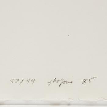 Joel Shapiro, träsnitt, 1985. Signerad och numrerad 37/44.