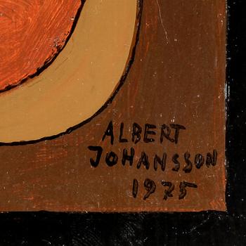 ALBERT JOHANSSON, olja på pannå, signerad samt daterad 1975.