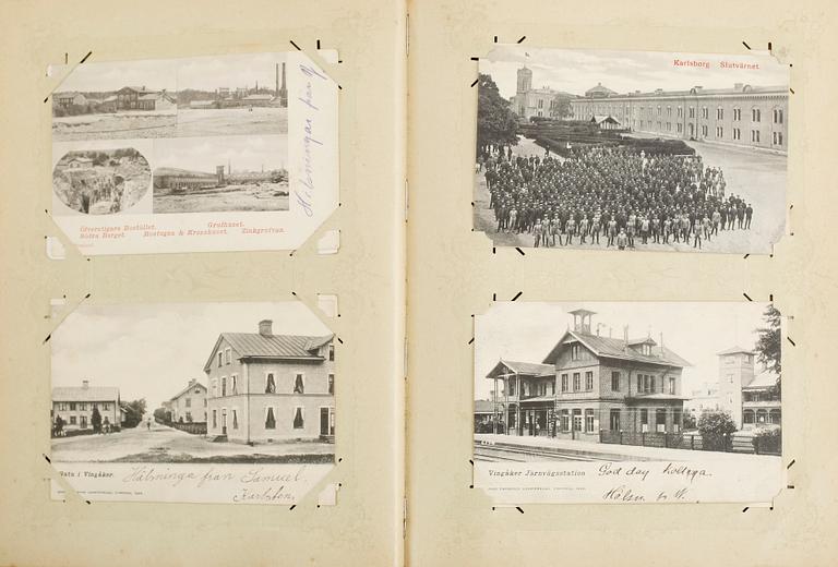 BREFKORTSALBUM, omkring år 1900.