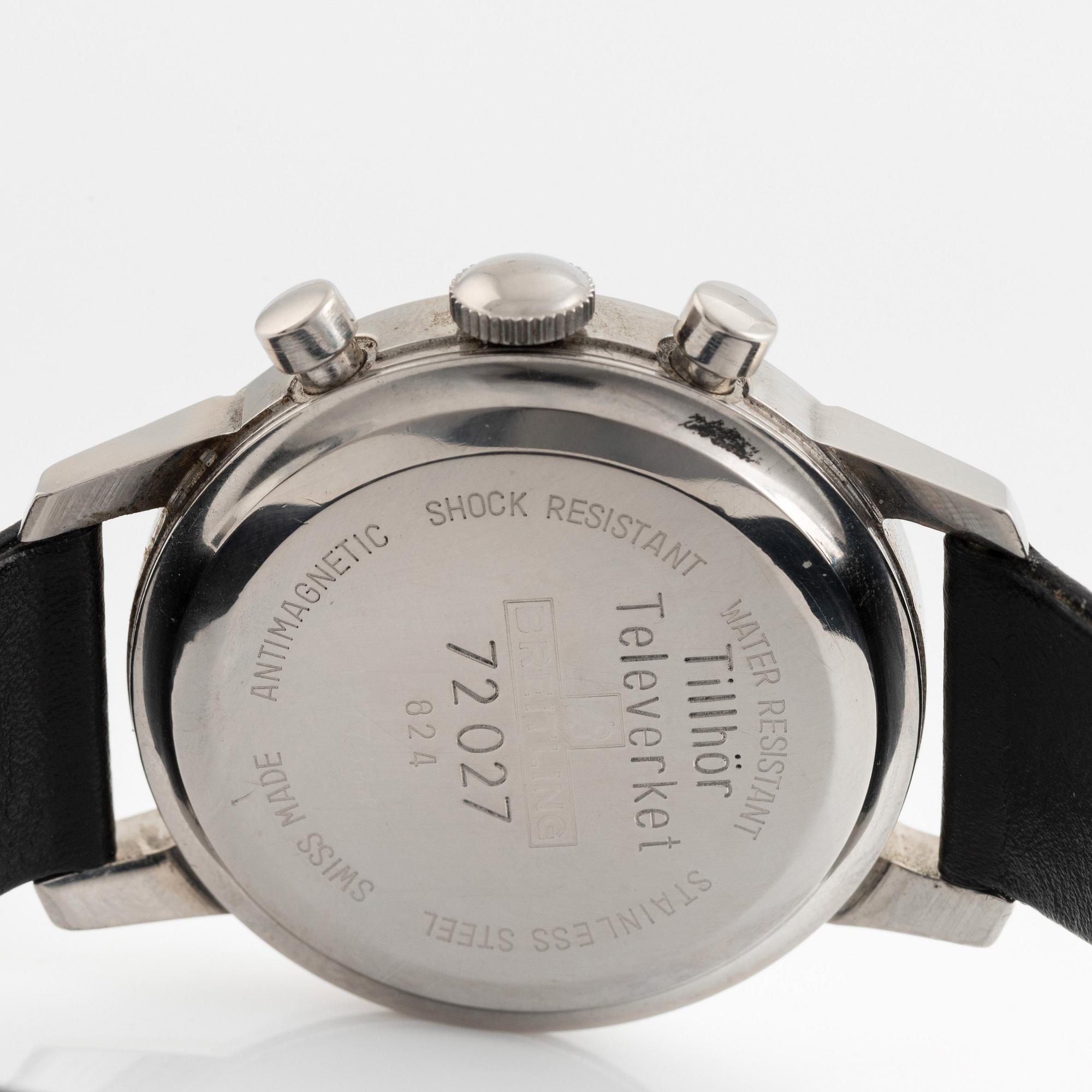 Breitling, Top Time, "Kronometer Stockholm", kronograf, ca 1970.