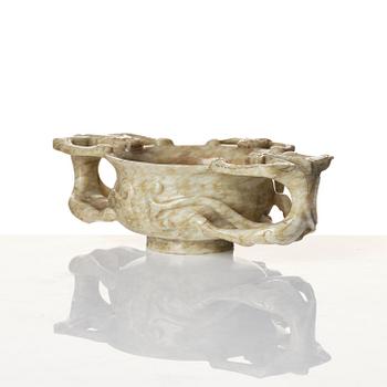 Bägare, jade. Mingdynastin (1368-1644).