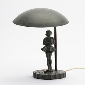 Table lamp, Malmö Metal Goods Factory, Art Deco, 1930s.