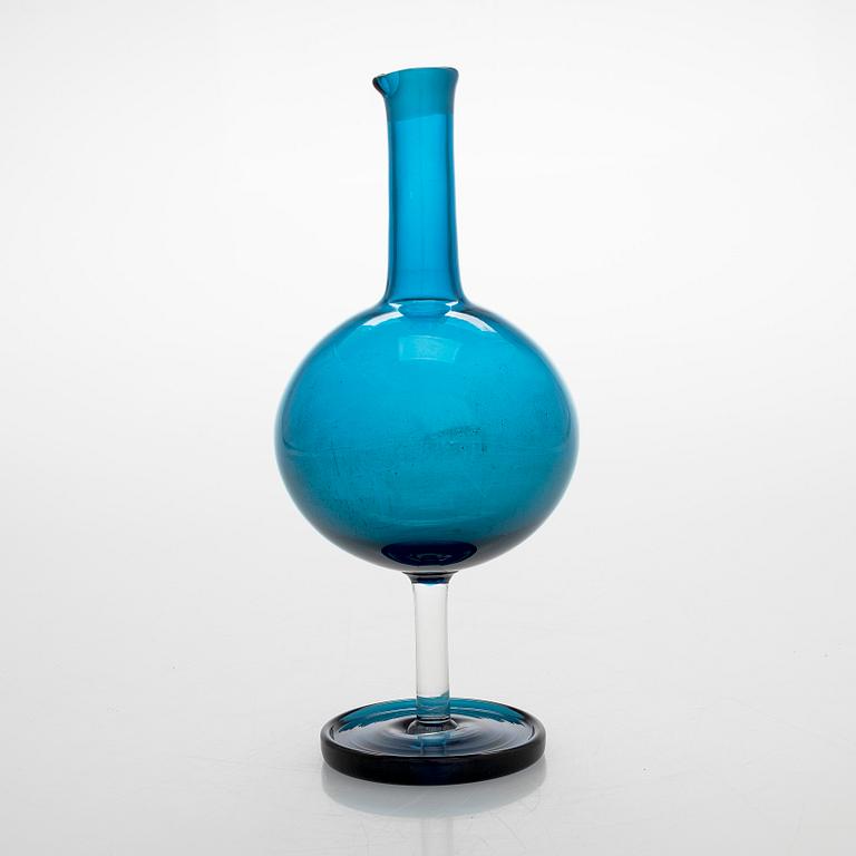 Nanny Still, karahvi ja 5 kpl laseja, "Harlekiini", Riihimäen Lasi Oy.