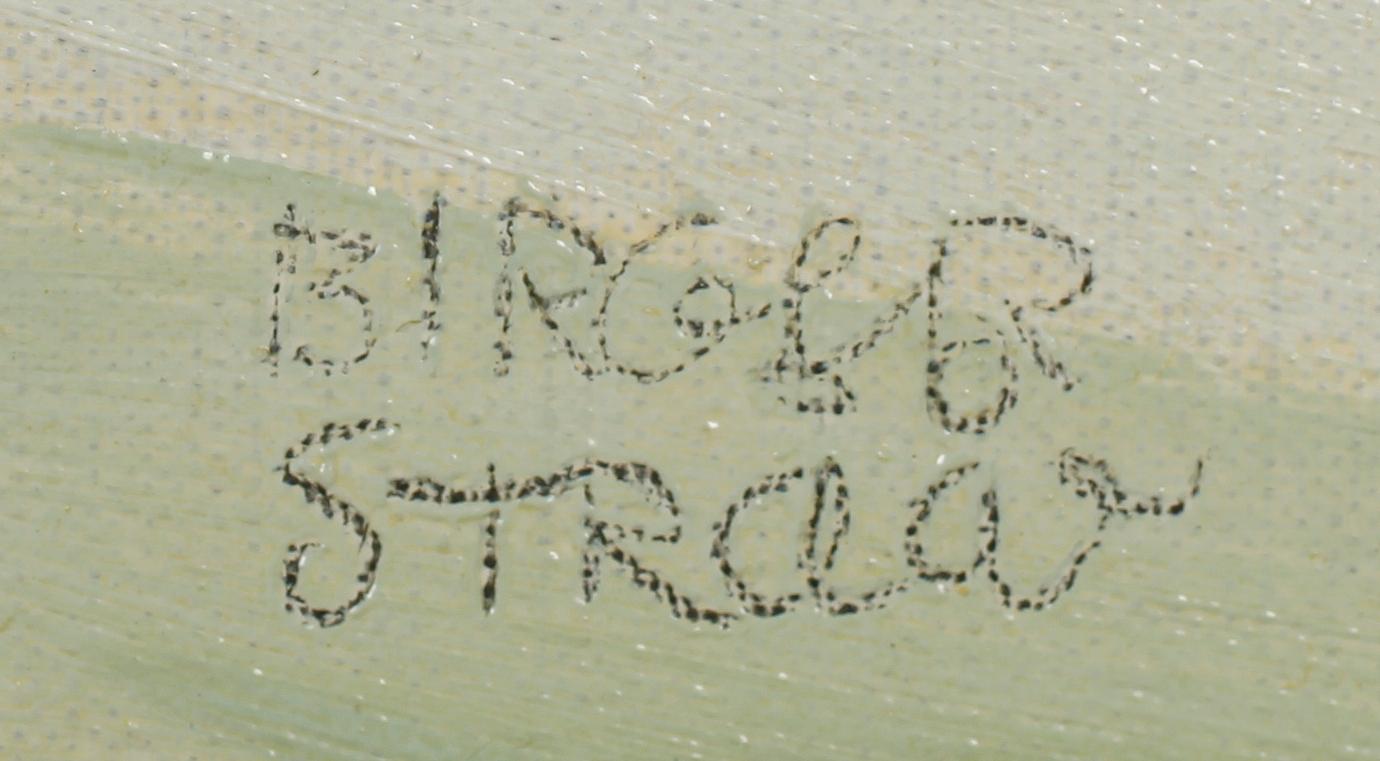 BIRGER STRÅÅT, olja på duk, signerad.