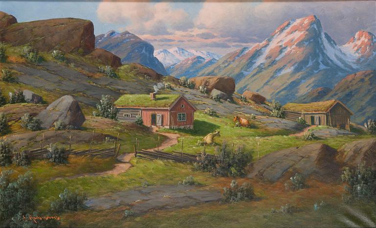 Ernst Aschenbach, Landscape from Norway.
