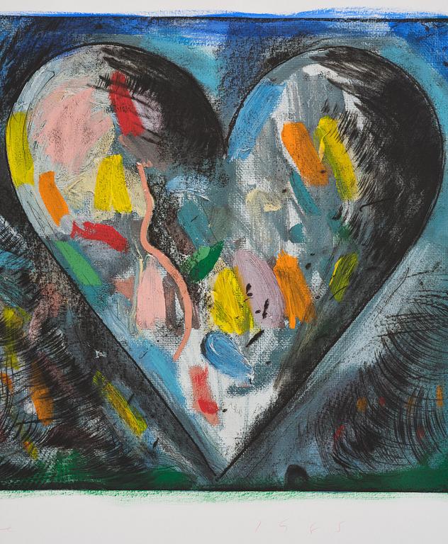 Jim Dine, "Two hearts for the moment".