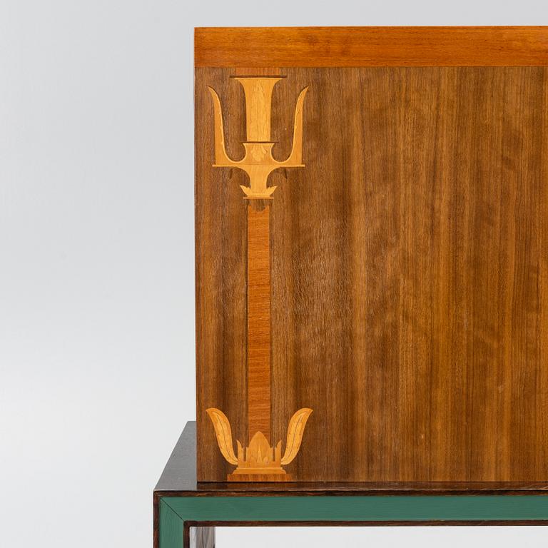 A drinks cabinet with two nesting tables, Sweden, 1930s/40s.