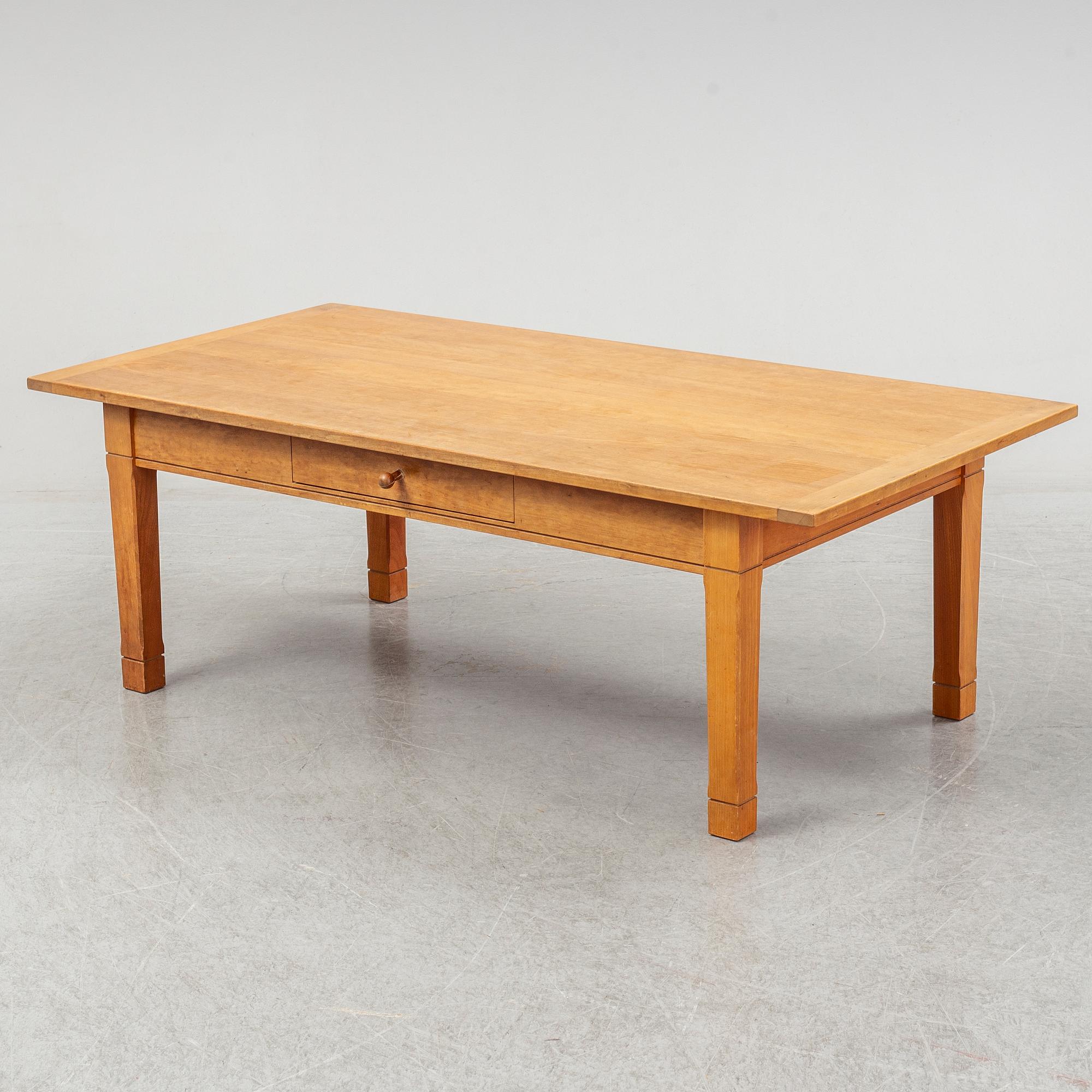ANNIKA REUTERSWÄRD, a 'Gustav' cherry wood coffee table, Fogia.
