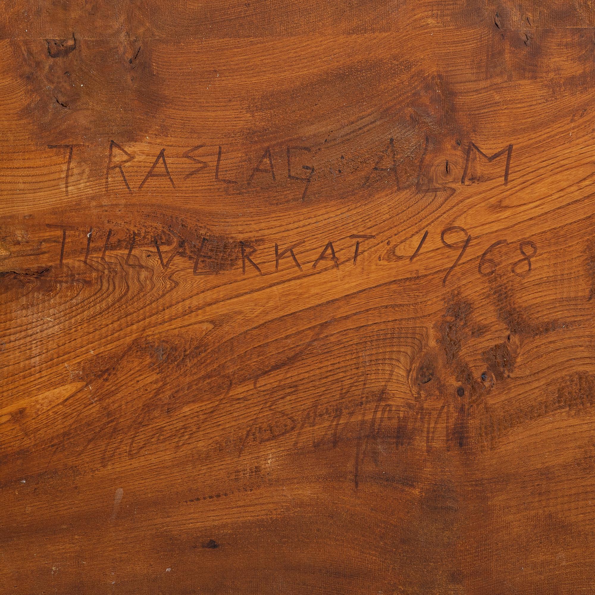 Carl-Axel Beijbom, soffbord, "Naturbord", Åby, 1968.