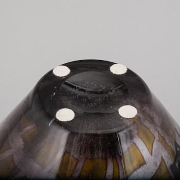 OLLE BROZÉN, a glass vase, limited edition 100, signed, Kosta Boda.