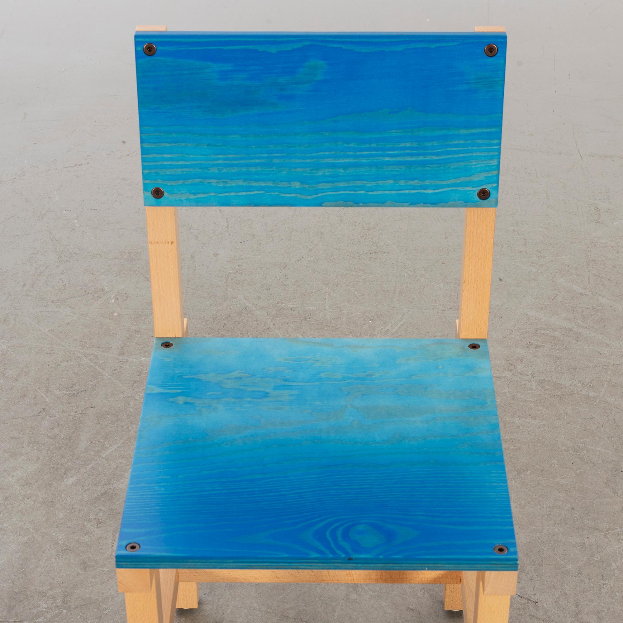 FREDRIK PAULSEN, "Röhsska"Designbaren, chair, Blå Station 2020, Chair 35/102.