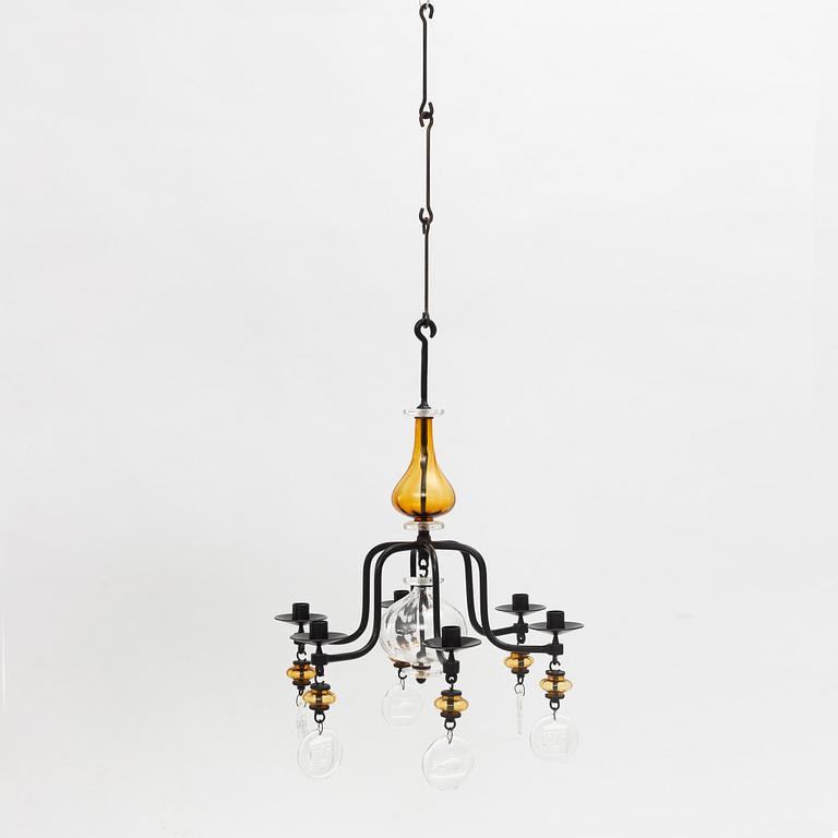 Erik Höglund, a chandelier, Boda Smide, second half of the 20th Century.