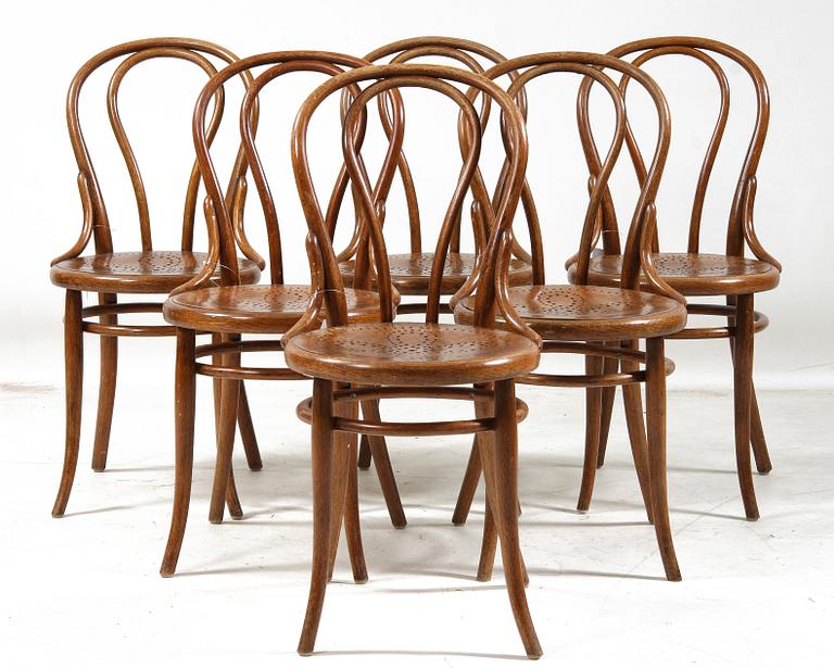 STOLAR, 6 st, Thonet, 1900-talets första del.