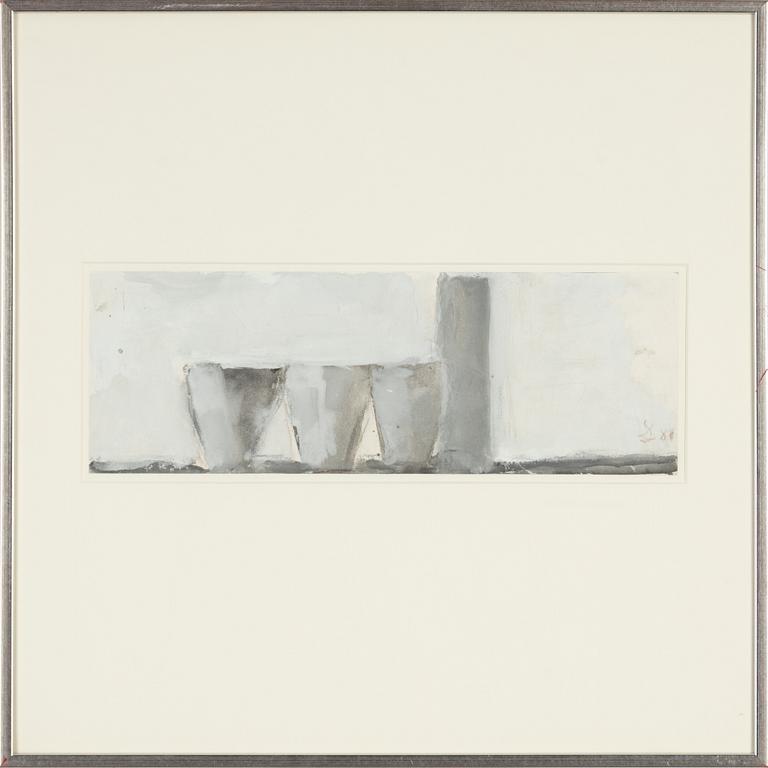 Sixten Lundbohm, gouache, signerad och daterad -81.