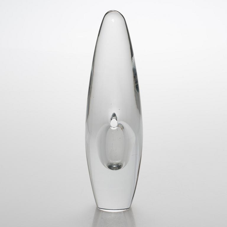 Timo Sarpaneva, lasiveistos, "Orkidea", signeerattu Timo Sarpaneva Iittala -58. Malli muotoiltu 1954.