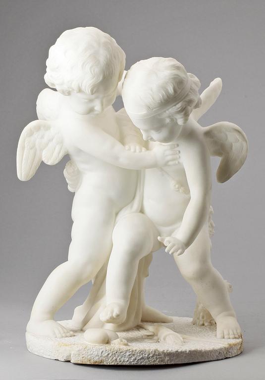 SKULPTUR, alabaster, omkring 1900.