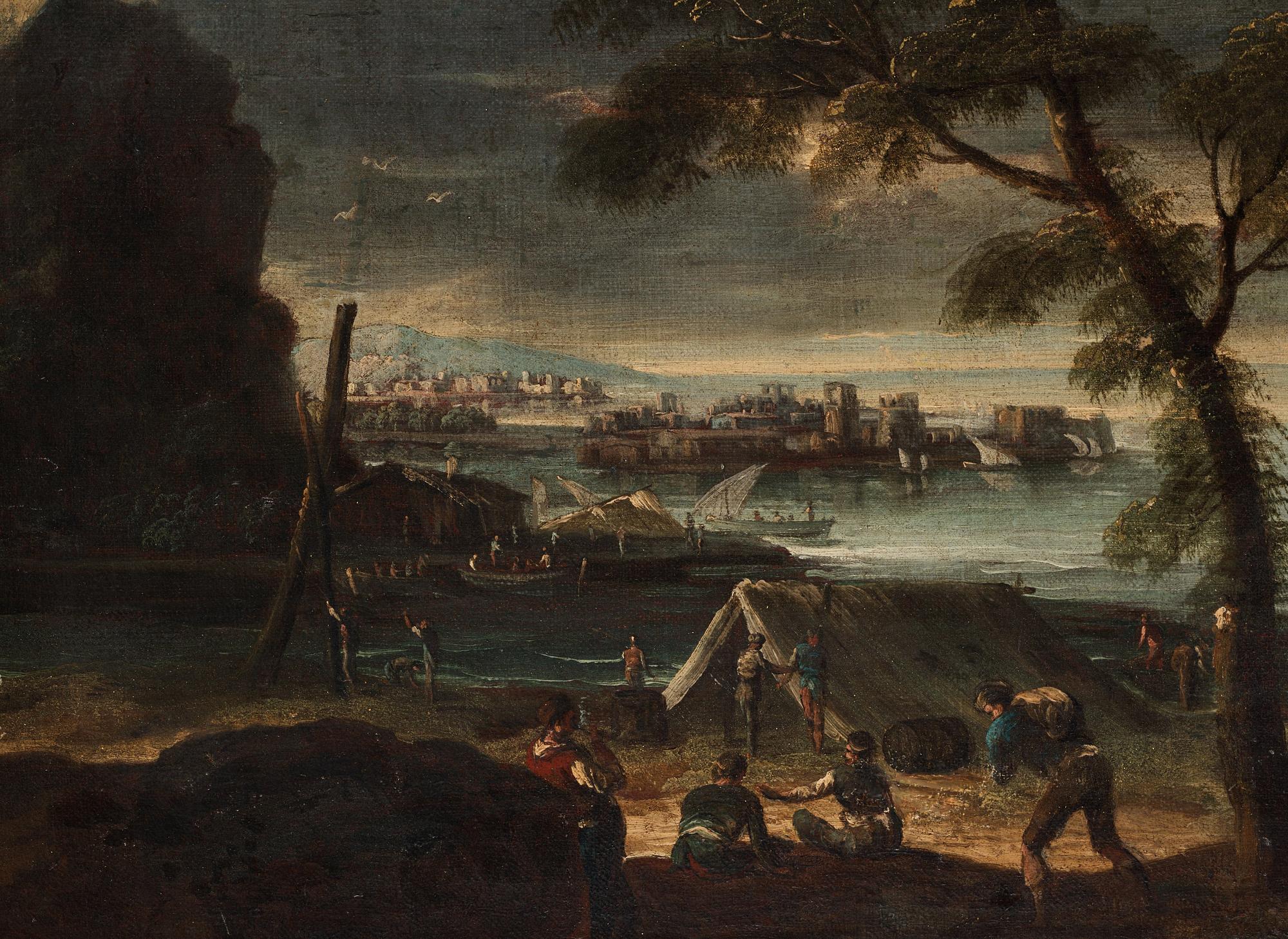 Claude Joseph Vernet Circle of, Fishing by the beach.