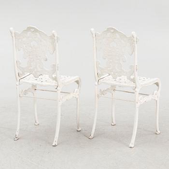 Garden furniture, 3 pieces, mid-20th century.