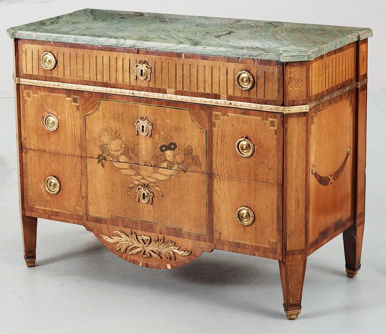 A Gustavian 18th Century commode by G. Foltiern.