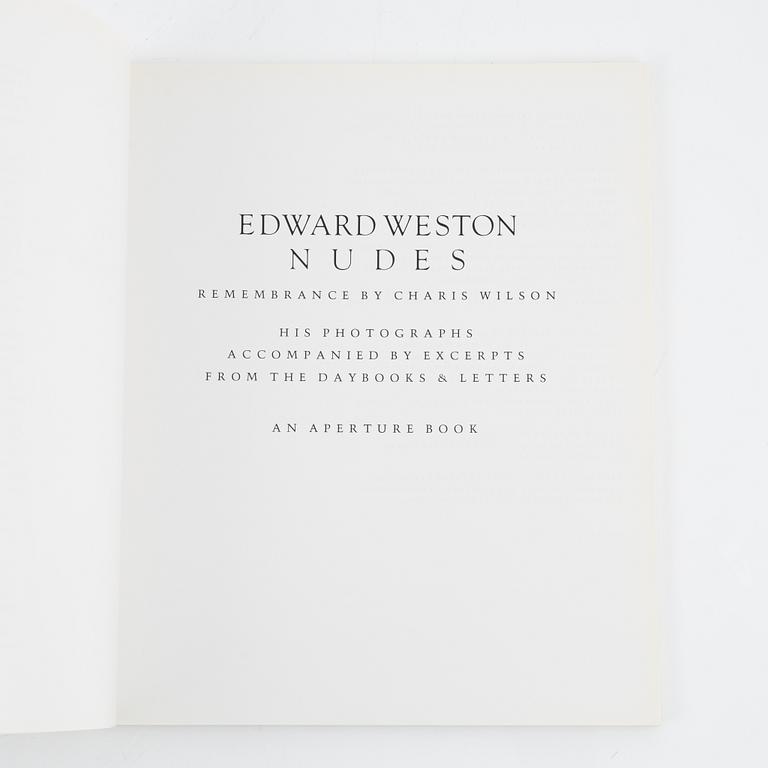 Edward Weston, 2 photobooks.