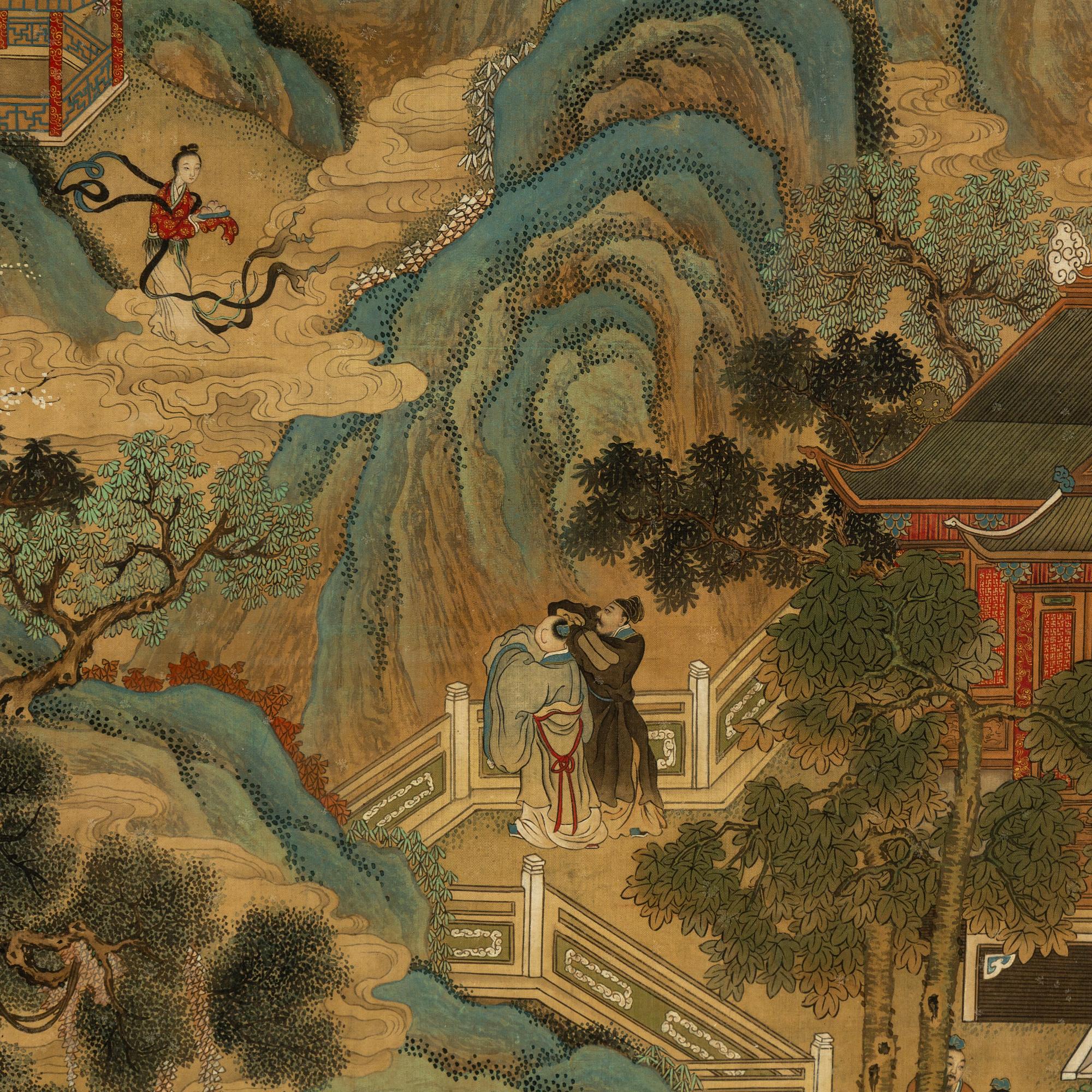 Tang Yin, copy after, ink and scolour on silk. Qing dynasty, late 19th/early 20th century.