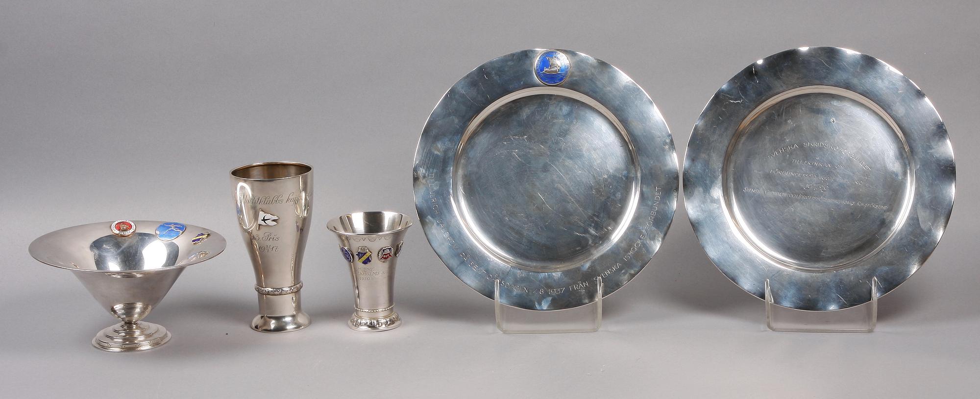 PARTI SILVER, 5 delar. 1900-tal.