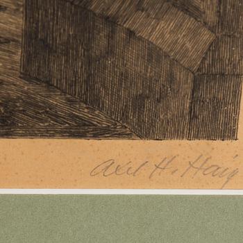 AXEL HERMAN HÄGG, Etching, 1895, signed.