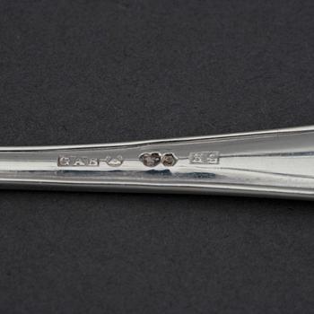 GAB, a 'Vasa' part silver cutlery, Stockholm, second half of the 20th century (44 pieces).