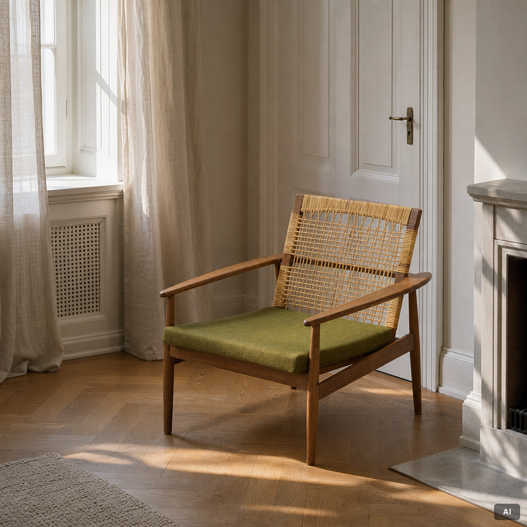 Hans Olsen, an armchair, Brdr. Juhl Kristensen, Denmark, 1950s/60s.