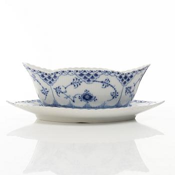 Dinner service, 45 pieces, porcelain, "Blue Fluted", Royal Copenhagen, Denmark.