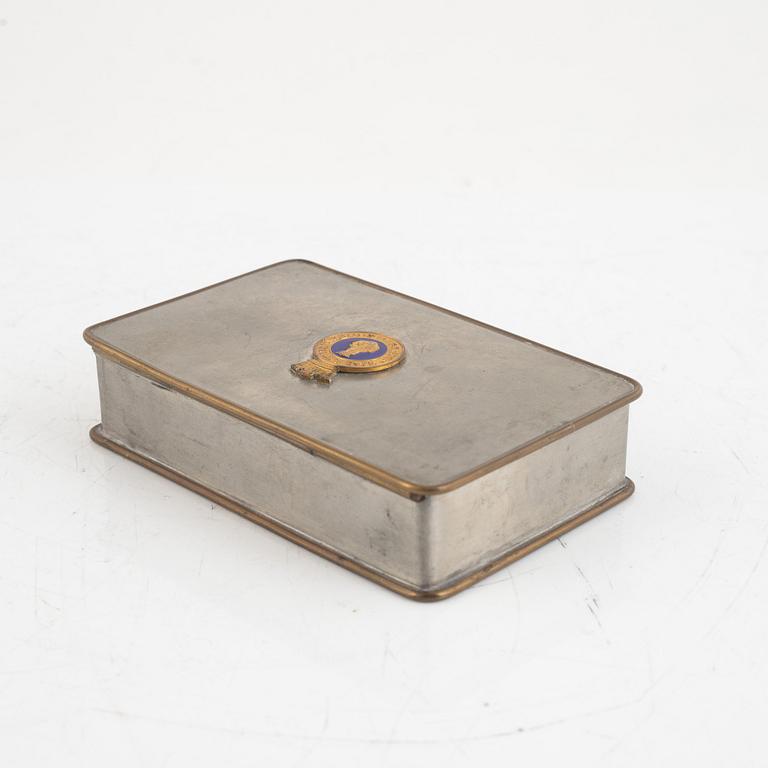 A pewter box, Firma Svenskt Tenn, Sweden, 1927.