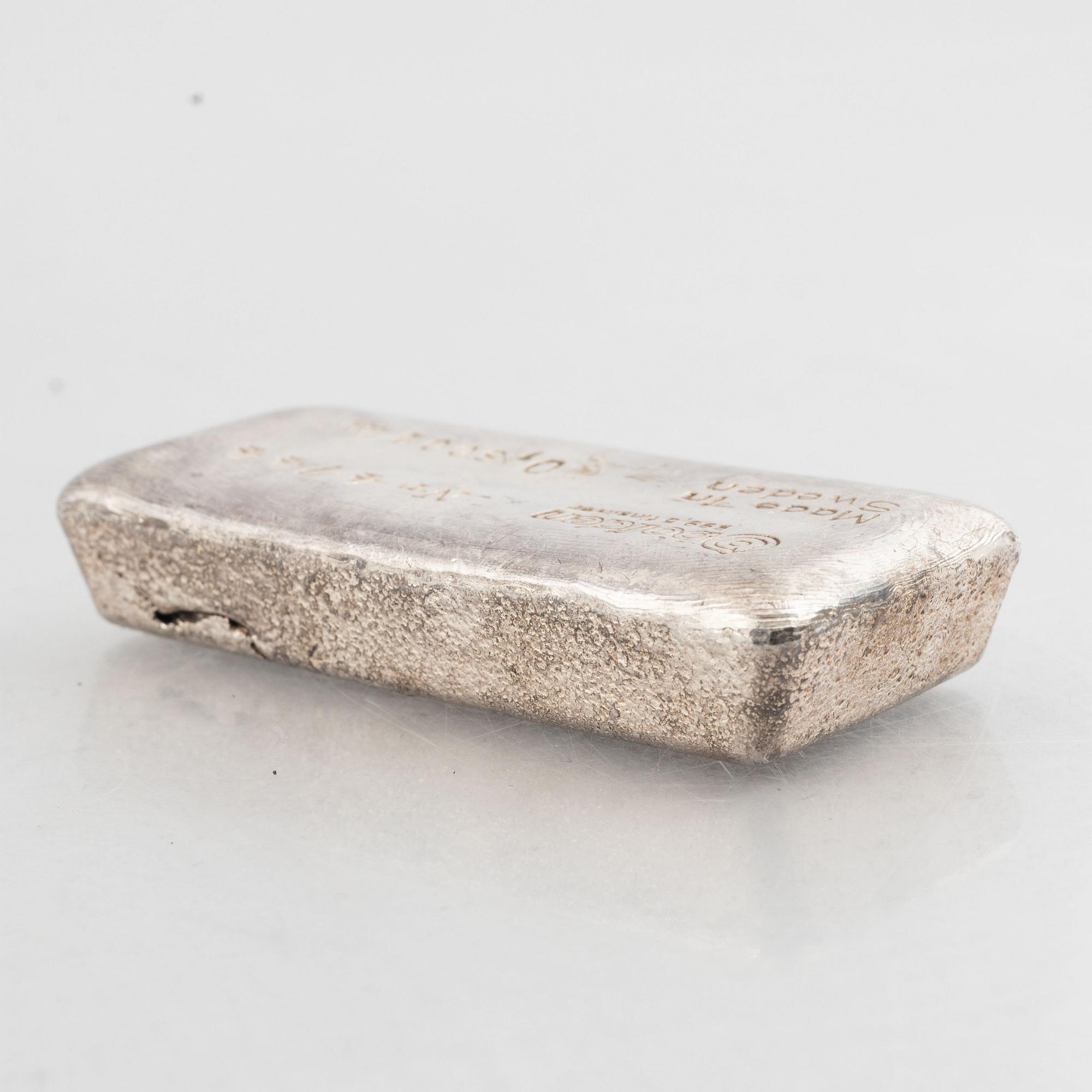 Silvertacka, Boliden, 999,5 finsilver.